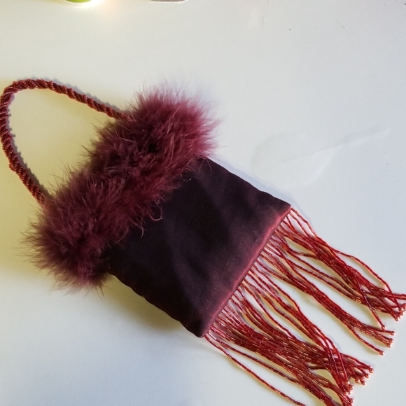 Vintage Style Handbags - Trendy Feathers/beads bag